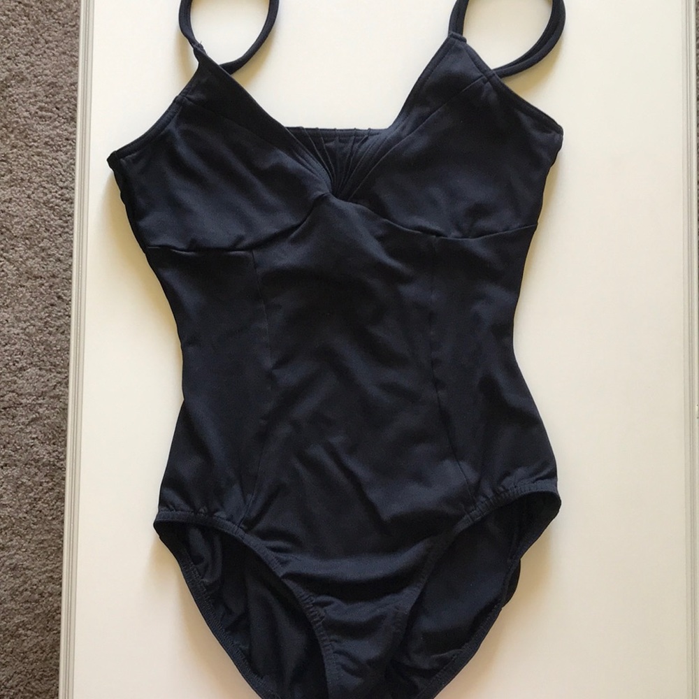 Black spaghetti strap Leotard